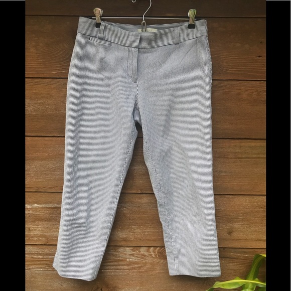 Talbots Pants - Talbots Seersucker Crop Pants